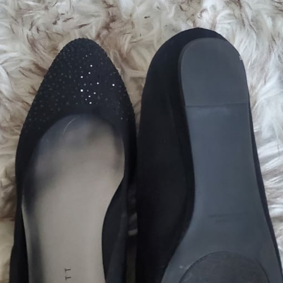 Karen Scott Black Crystal Flats Loafers Sz 10M 🌴 - Picture 8 of 8
